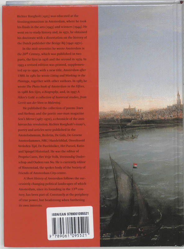 Achterkant van A short history of Amsterdam