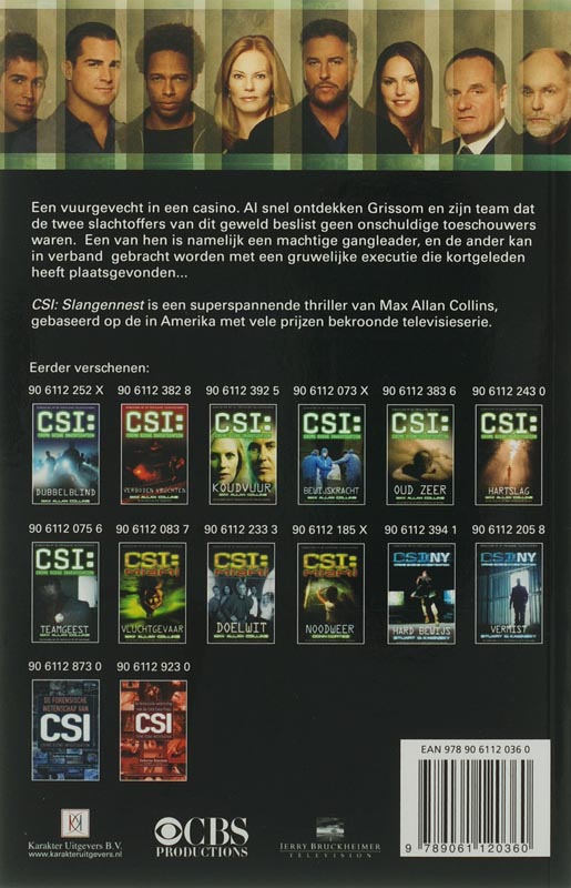 Achterkant van CSI: Slangennest