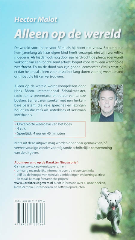 Achterkant van Alleen op de wereld 4 CD's