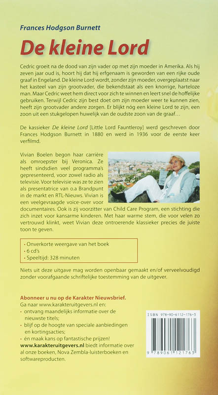Achterkant van De kleine lord