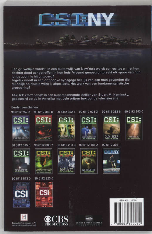 Achterkant van CSI: NY: Vermist