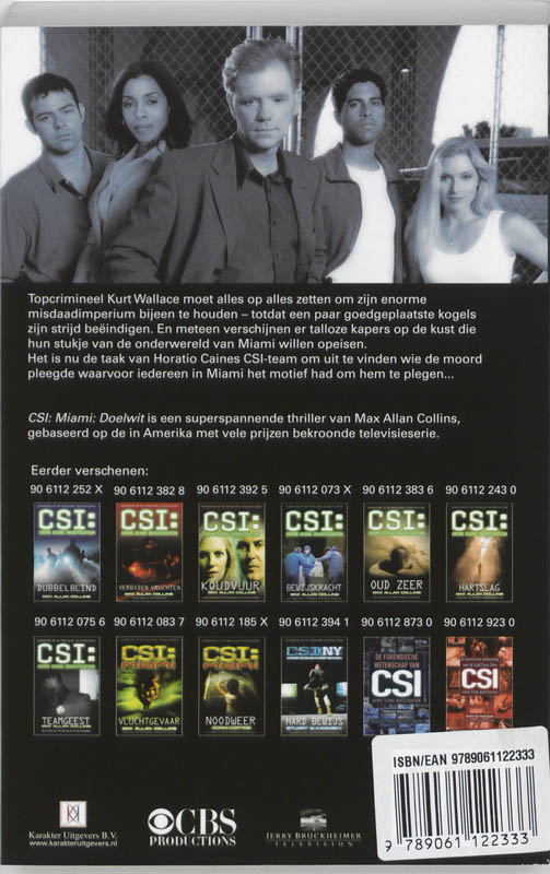 Achterkant van CSI : Miami : Doelwit