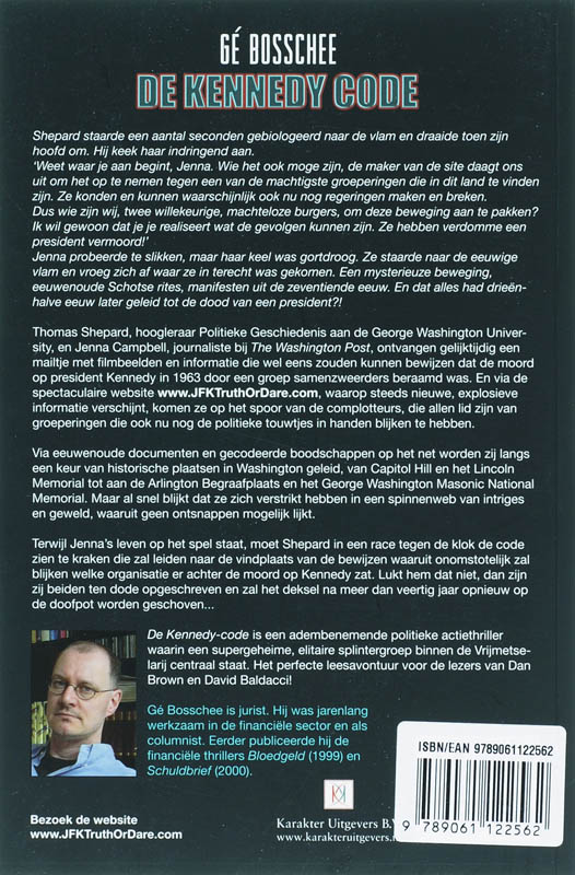 Achterkant van De Kennedy Code