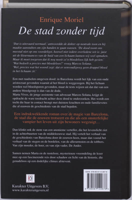 Achterkant van De stad zonder tijd