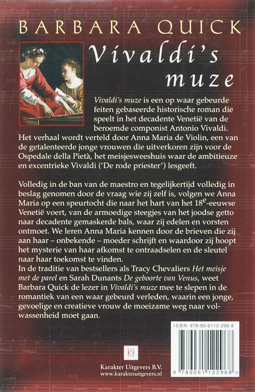 Achterkant van Vivaldi's muze