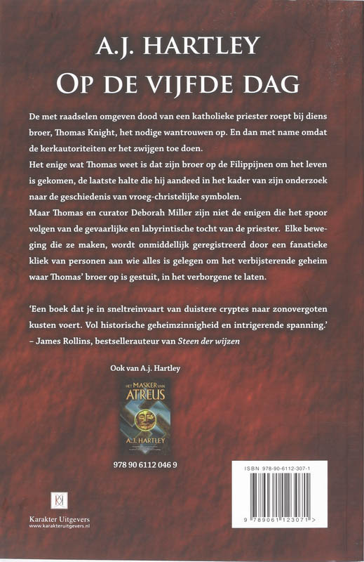 Achterkant van Op de vijfde dag