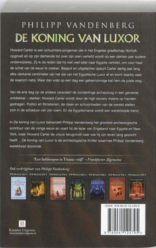 Achterkant van De koning van Luxor