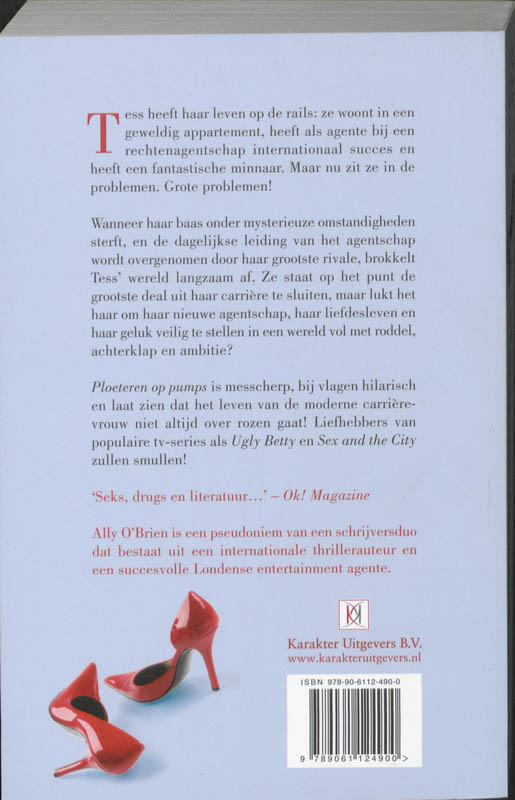 Achterkant van Ploeteren op pumps