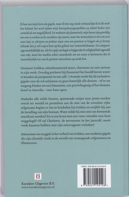 Achterkant van Bekentenissen van een Gigolo