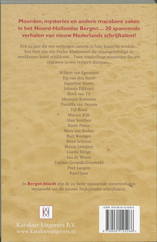 Achterkant van Bergen bloedt