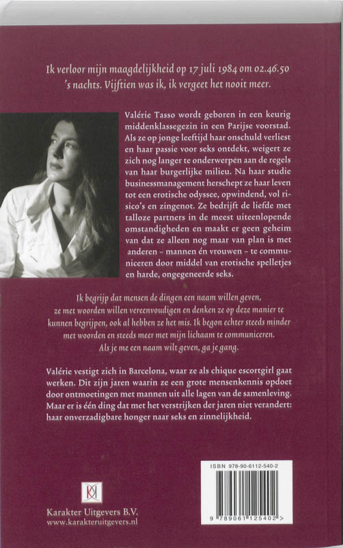 Achterkant van Dagboek van een nymfomane