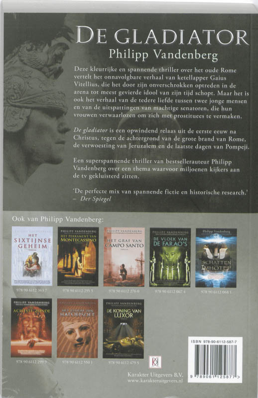 Achterkant van De gladiator