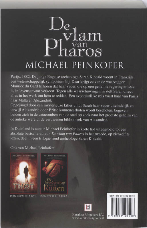 Achterkant van De vlam van Pharos