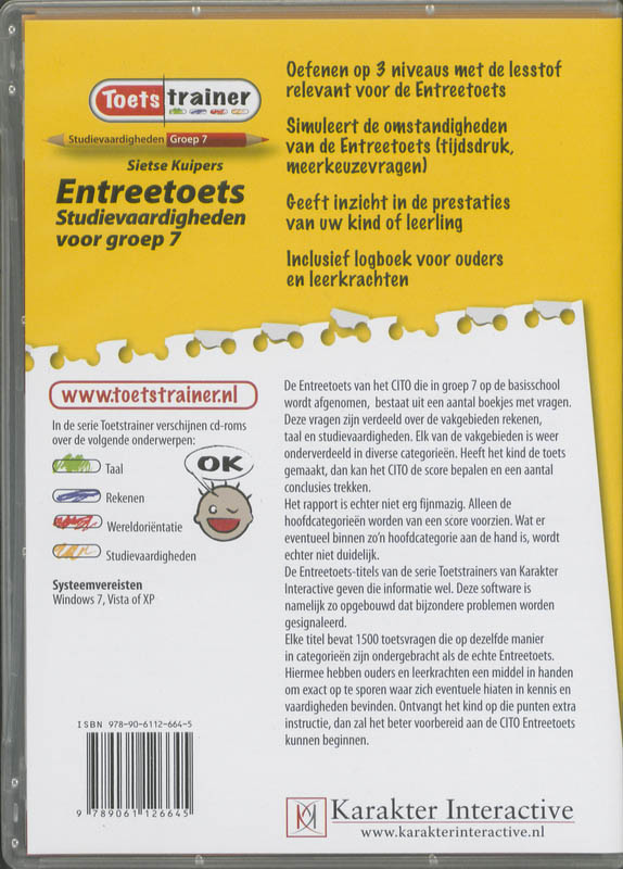 Achterkant van studievaardigheden groep 7