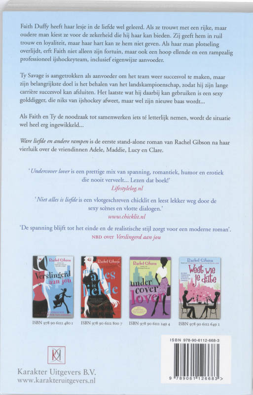 Achterkant van Ware liefde en andere rampen