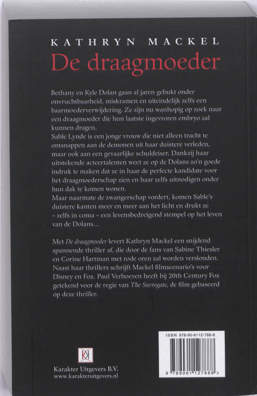 Achterkant van De draagmoeder