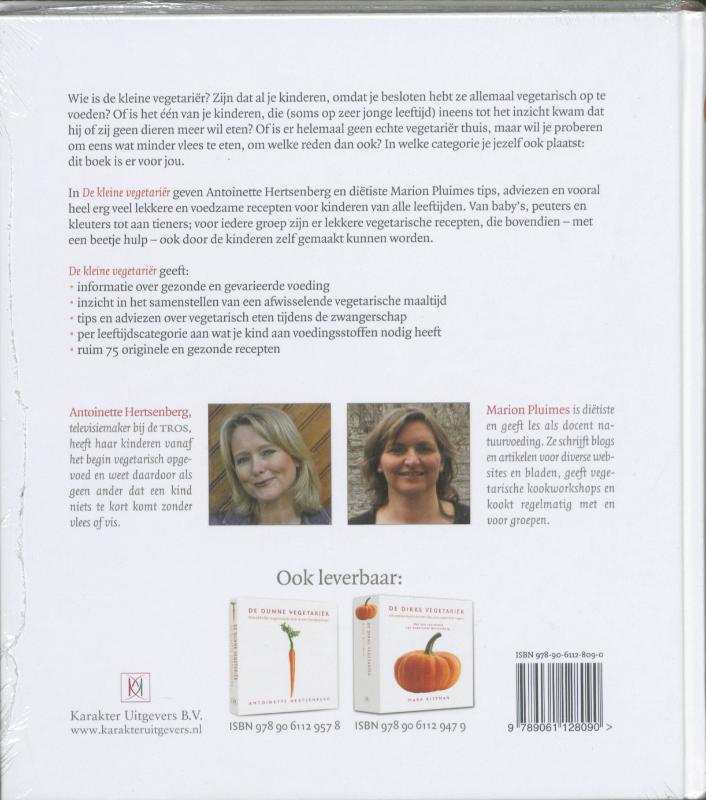 Achterkant van De kleine vegetariër