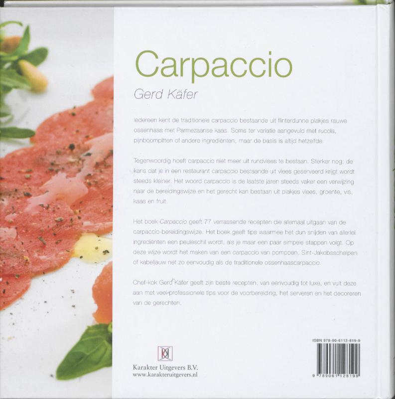 Achterkant van Carpaccio
