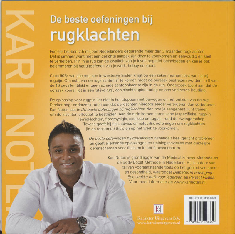 Achterkant van De beste oefeningen bij rugklachten