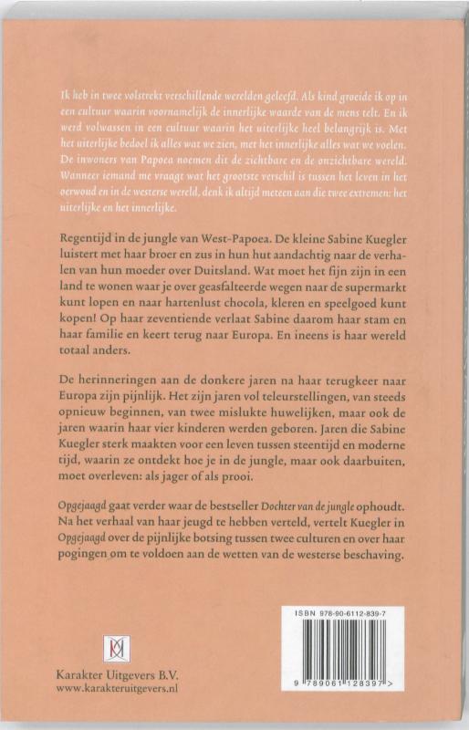 Achterkant van Opgejaagd