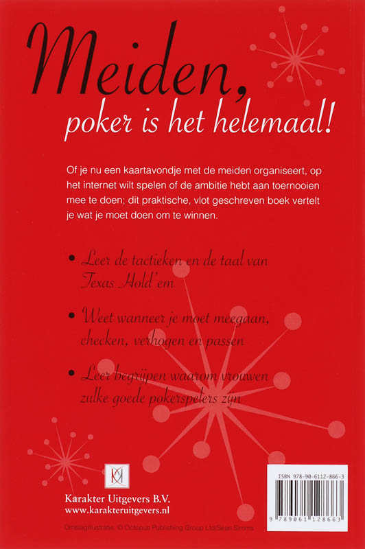 Achterkant van Poker voor girls