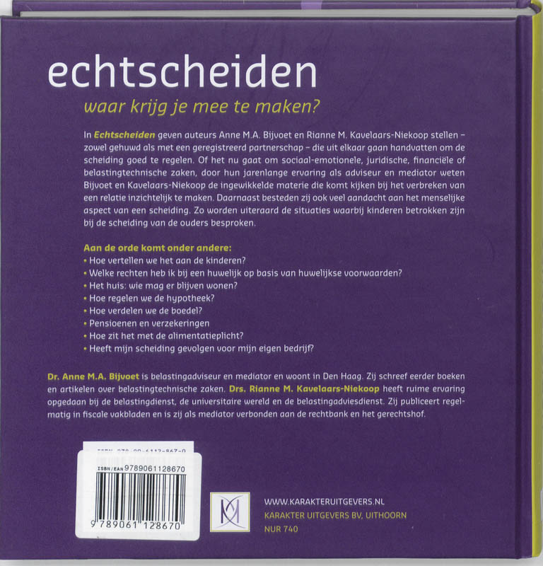 Achterkant van Echtscheiden