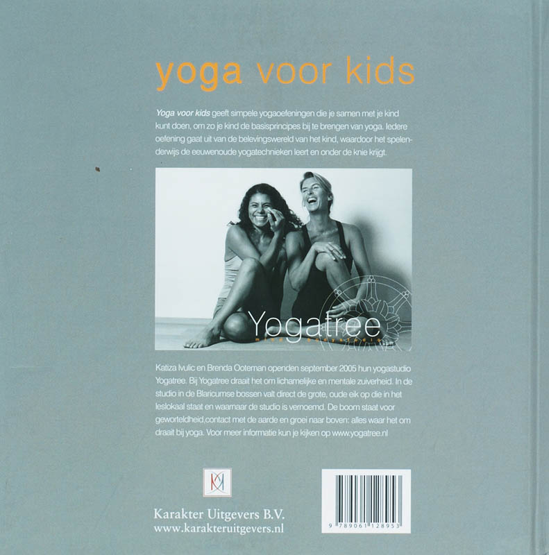 Achterkant van Yoga voor kids