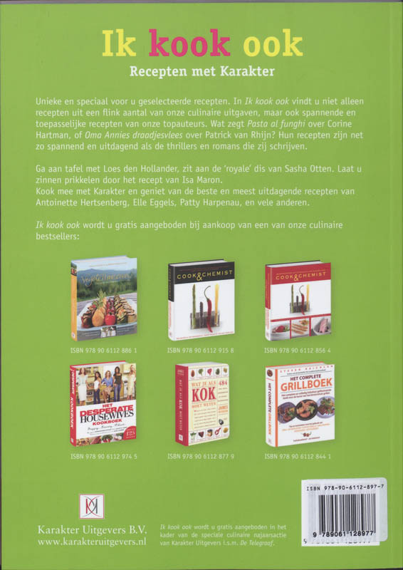 Achterkant van Ik kook ook