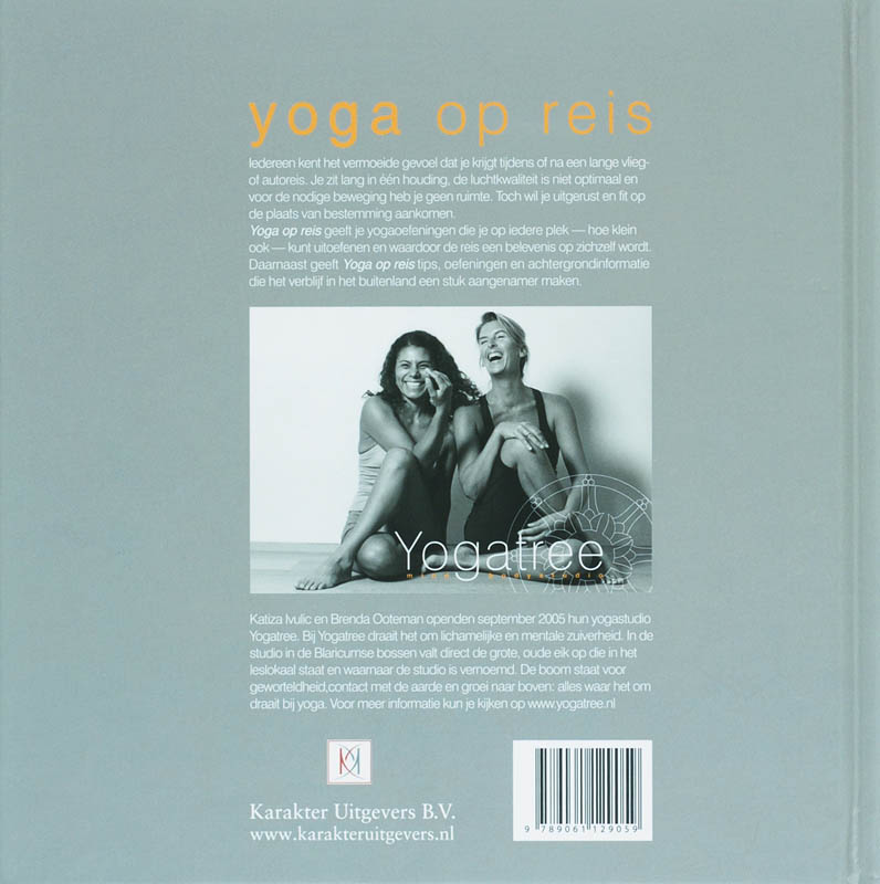 Achterkant van Yoga op reis