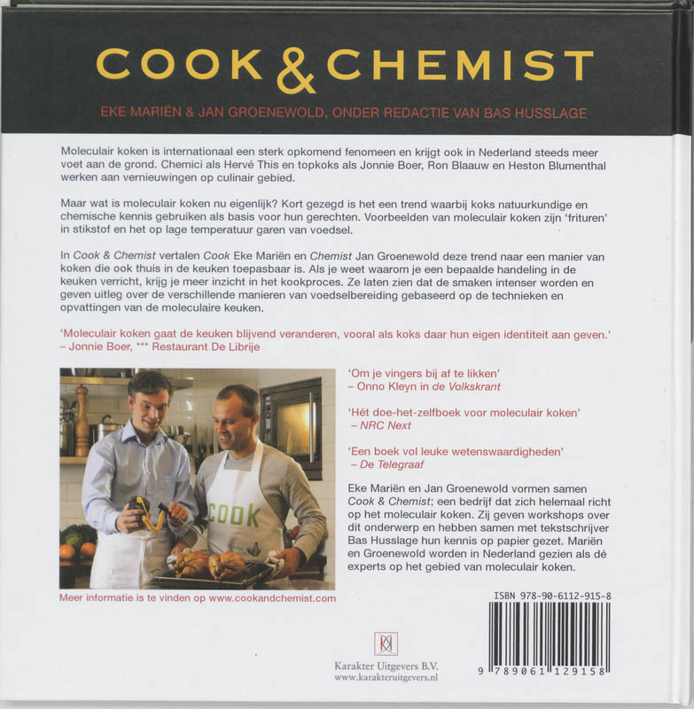 Achterkant van Cook & Chemist