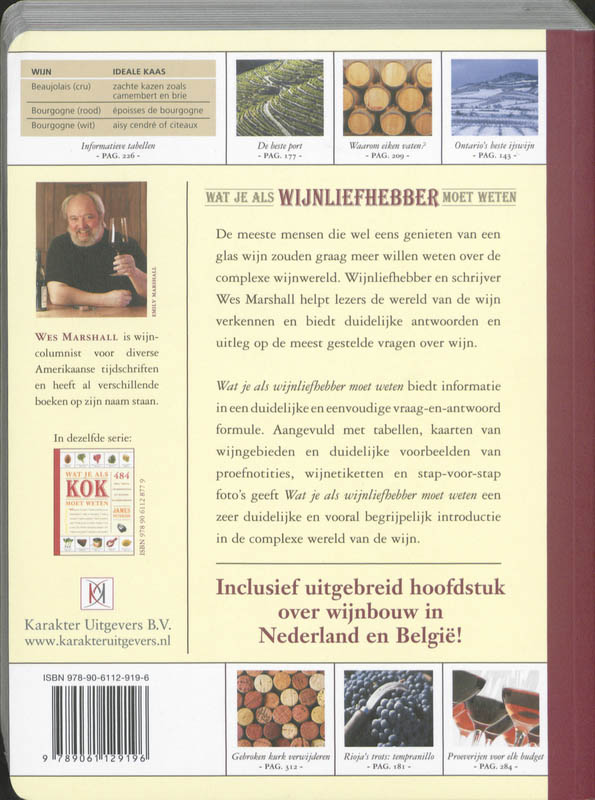 Achterkant van Wat je als wijnliefhebber moet weten