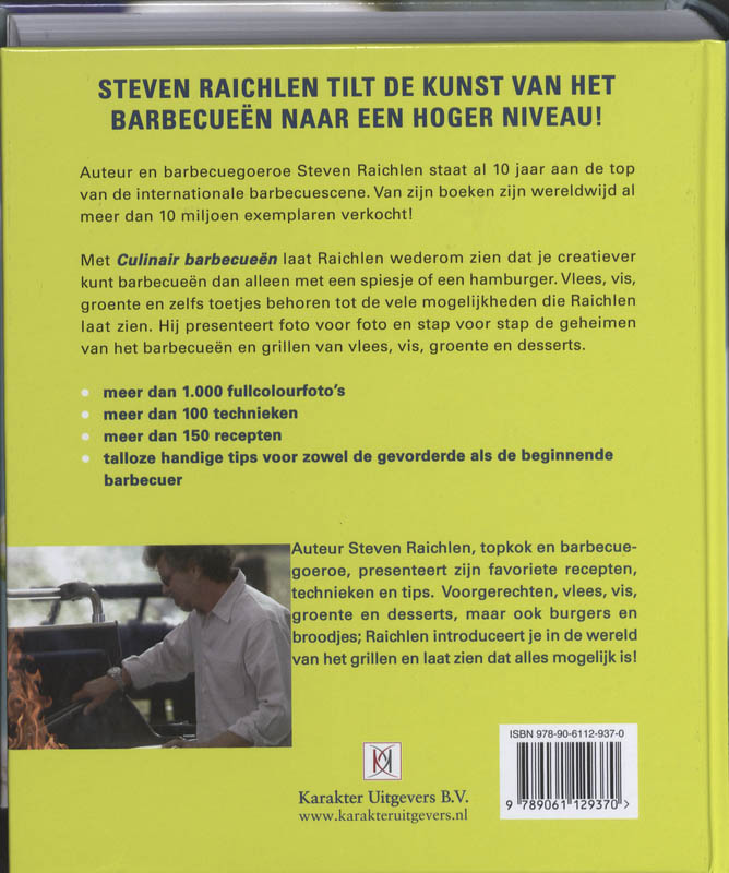 Achterkant van Culinair barbecueën