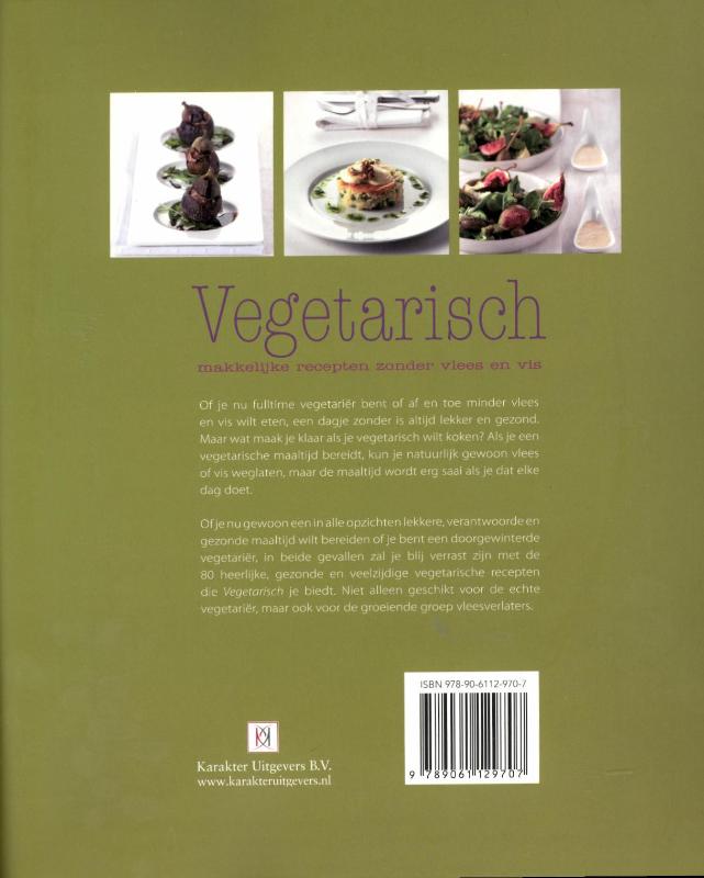 Achterkant van Vegetarisch