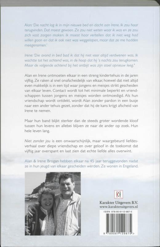 Achterkant van Niet zonder jou