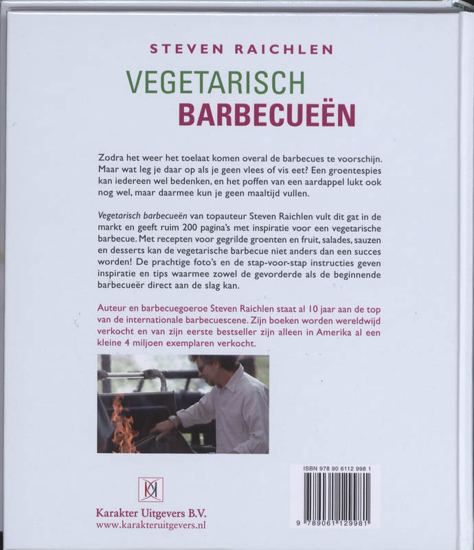 Achterkant van Vegetarisch barbecueën