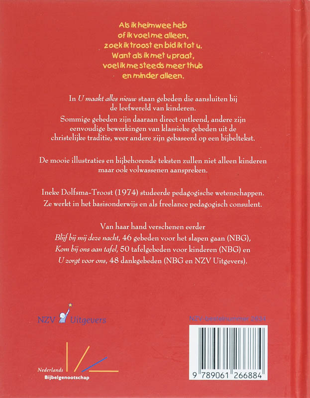 Achterkant van U maakt alles nieuw
