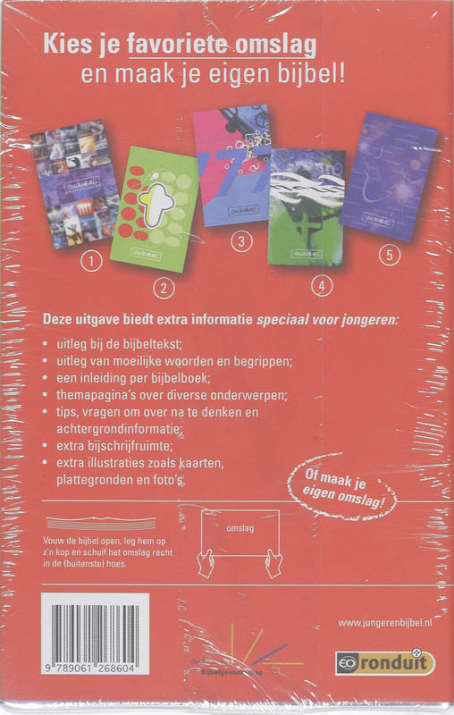 Achterkant van Jongerenbijbel