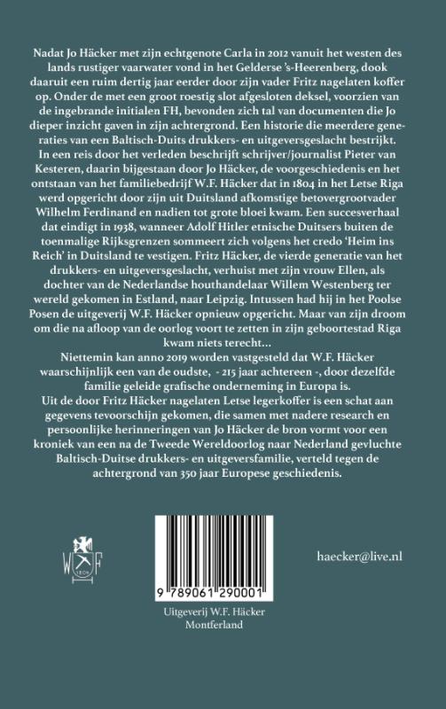Achterkant van Koffer uit Riga