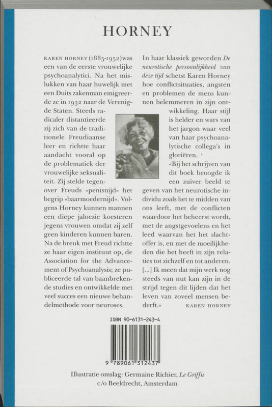 Achterkant van De neurotische persoonlijkheid van deze tijd