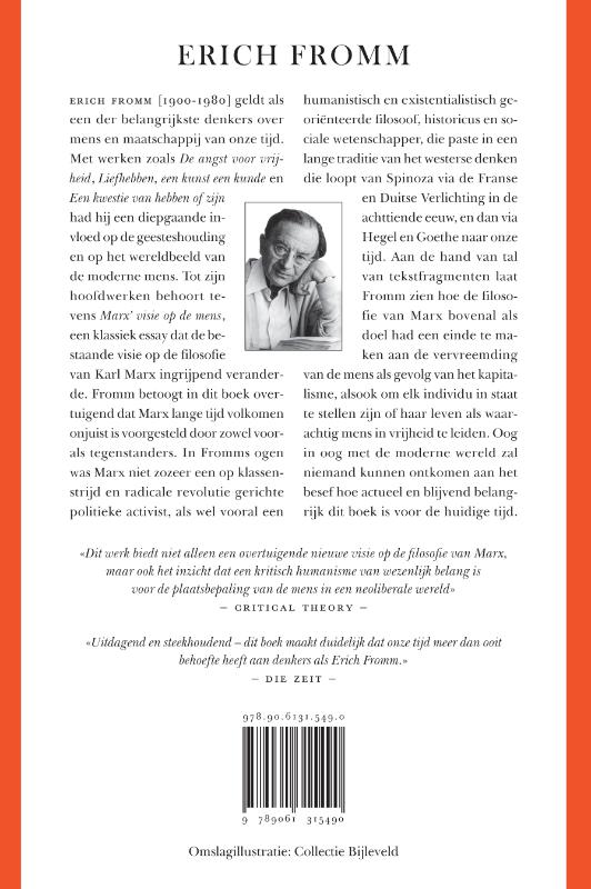 Achterkant van Marx' visie op de mens