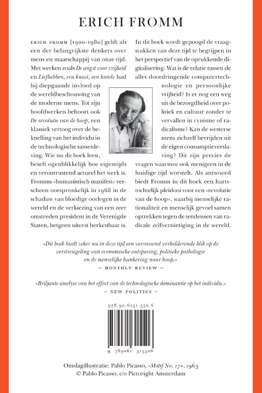 Achterkant van De revolutie van de hoop
