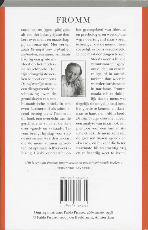Achterkant van De zelfstandige mens