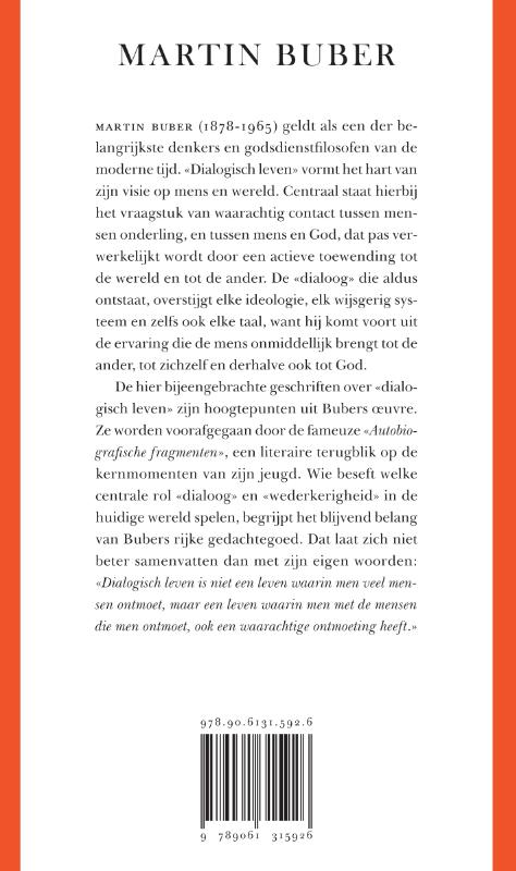 Achterkant van Dialogisch leven