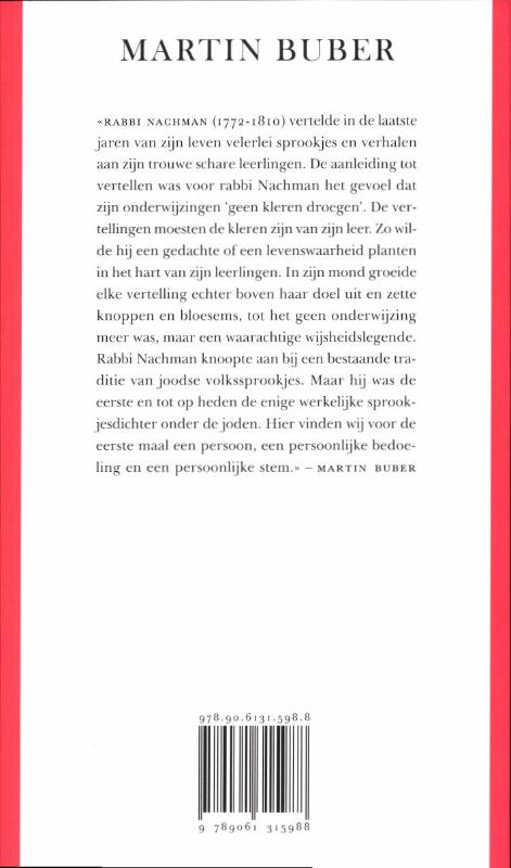 Achterkant van Vertellingen van Rabbi Nachman