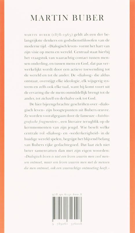 Achterkant van Dialogisch leven