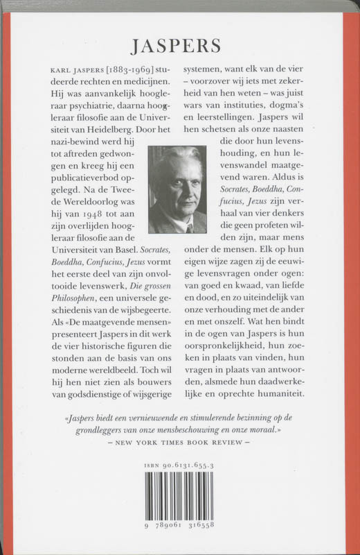 Achterkant van Socrates - Boeddha - Confucius - Jezus