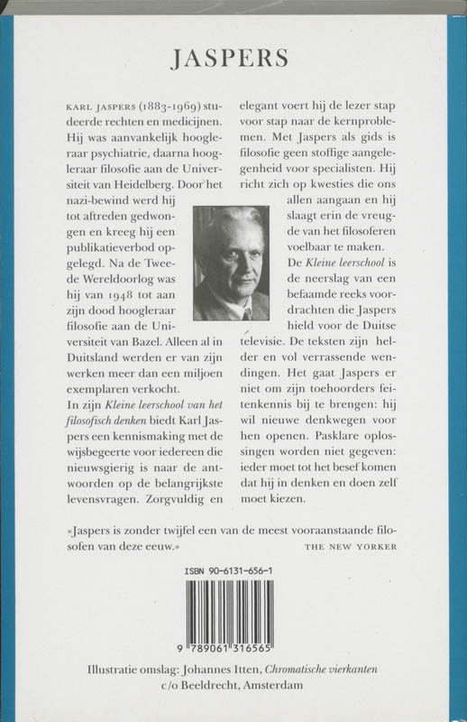Achterkant van Kleine leerschool van het filosofisch denken