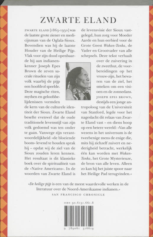 Achterkant van De heilige pijp