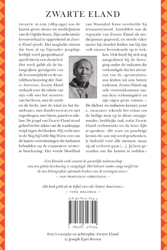 Achterkant van Zwarte Eland spreekt