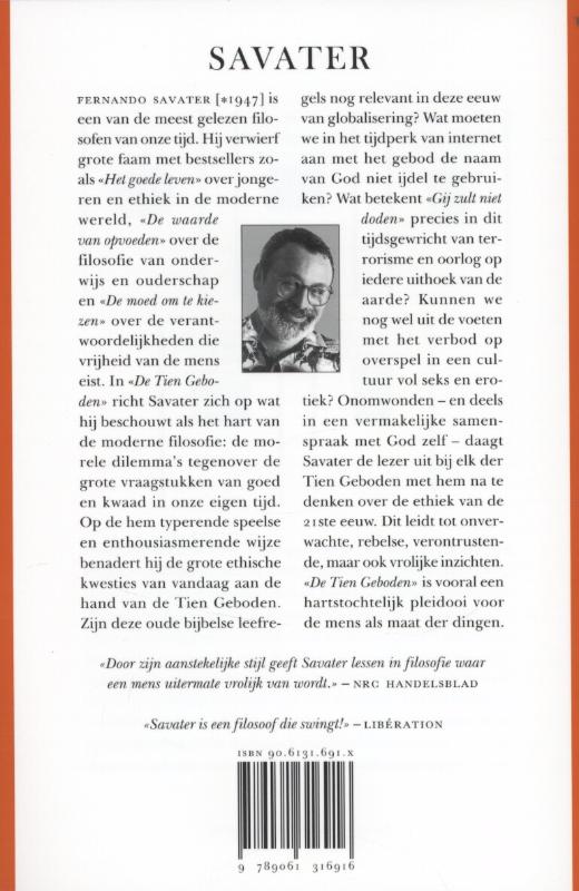 Achterkant van De tien geboden